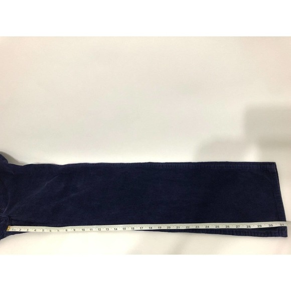 Sears Vintage Womens Size 12 Navy Blue Corduroy Pants 26" Waist Bootcut Boho - Picture 6 of 11